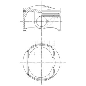 Kolben MAHLE 028 PI 00132 010 für VW Skoda Audi Seat Passat B7 Variant