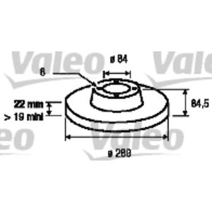 Bremsscheibe VALEO 187040