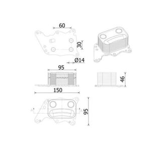 Ölkühler Motoröl MAHLE CLC 278 000S für Mini Roadster Countryman