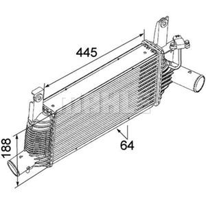 Ladeluftkühler MAHLE CI 159 000P