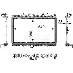 Kühler Motorkühlung MAHLE CR 392 000S für Peugeot Citroën 406 Break 607 C5 I