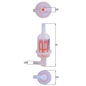 Kraftstofffilter MAHLE KL 33 für Mercedes-Benz Opel VW Peugeot Fiat Seat Kia Audi