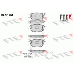 Bremsbelagsatz Scheibenbremse FTE 9010597 für Proton Opel Gen 2 Adam Persona