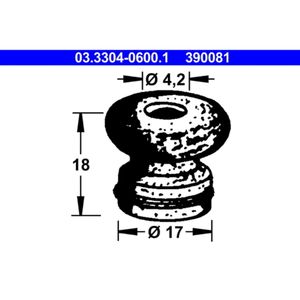 ATE 03.3304-0600.1 Stopfen, Bremsflüssigkeitsbehälter