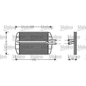 Wärmetauscher Innenraumheizung VALEO 812272 für Ford Fiesta IV Courier KA