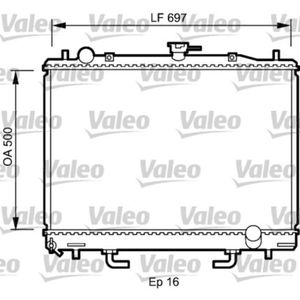 Kühler Motorkühlung VALEO 735059