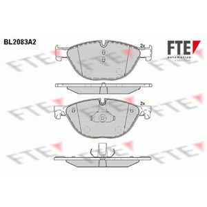 Bremsbelagsatz Scheibenbremse FTE 9010667 für BMW Alpina 6er B7