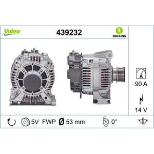 Generator VALEO 439232 für Mercedes-Benz A