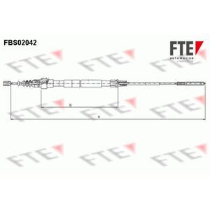 Seilzug Feststellbremse FTE 9250048 für VW Passat B3/B4