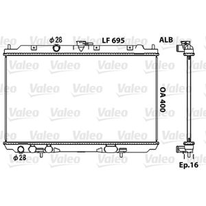 Kühler Motorkühlung VALEO 734729