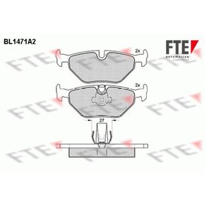 Bremsbelagsatz Scheibenbremse FTE 9010199 für BMW Alpina 5er B10 Touring