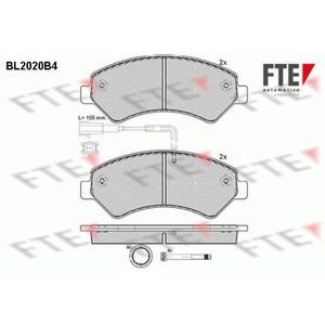 Bremsbelagsatz Scheibenbremse FTE 9010607 für Fiat Peugeot Citroën Ducato Boxer