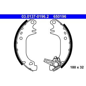 Bremsbackensatz ATE 03.0137-0196.2 für Citroën Peugeot AX