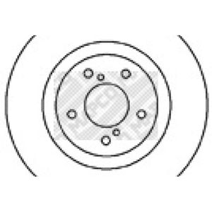 Bremsscheibe MAPCO 25584 (2 Stk.)