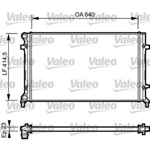 Kühler Motorkühlung VALEO 734332 für VW Skoda Audi Seat Golf Plus V VI A3