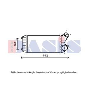 Ladeluftkühler AKS DASIS 097014N für Ford C-Max II Grand