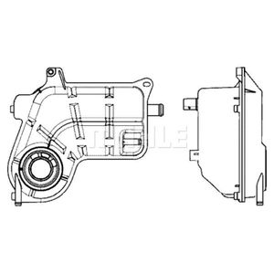 Ausgleichsbehälter Kühlmittel MAHLE CRT 25 000S für Audi A6 C5 Avant