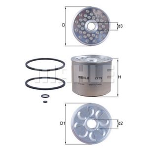 Kraftstofffilter MAHLE KX 23D für Mercedes-Benz Ford Audi Opel VW Renault Citroën