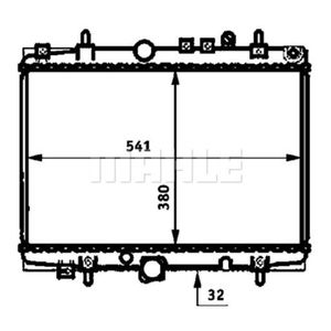 Kühler Motorkühlung MAHLE CR 393 000P für Peugeot Citroën 406 Break C5 I