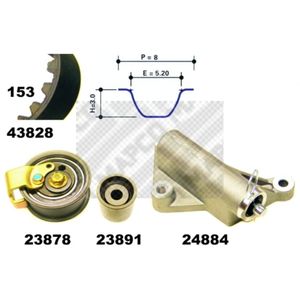 Zahnriemensatz MAPCO 23833 für Audi VW A4 B5 Avant A6 C4 Passat