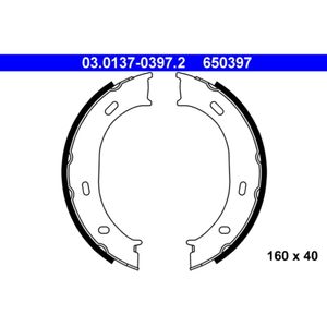 Bremsbackensatz Feststellbremse ATE 03.0137-0397.2 für Mercedes-Benz VW Sprinter