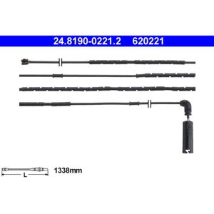 Warnkontakt Bremsbelagverschleiß ATE 24.8190-0221.2 für BMW 3er