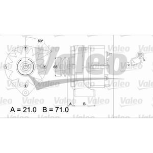 Generator VALEO 437372 für Volvo 240 940 II