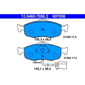 Bremsbelagsatz Scheibenbremse ATE 13.0460-7056.2 für Ford Mondeo I Scorpio II