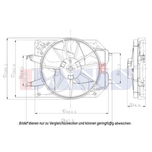 Lüfter Motorkühlung AKS DASIS 098300N für Ford Focus I Turnier