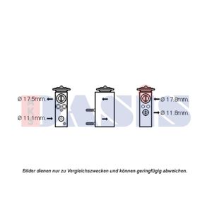 Expansionsventil Klimaanlage AKS DASIS 840181N für Citroën Peugeot C4 II Ds3 307