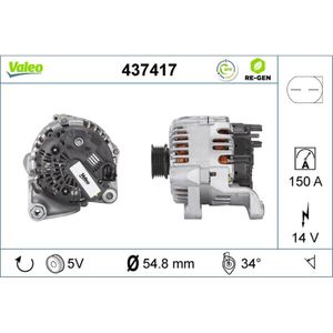 Generator VALEO 437417 für Land Rover Freelander I