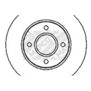 Bremsscheibe MAPCO 15817 (2 Stk.) für Ford Mondeo I Turnier Scorpio II