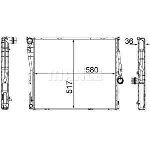 Kühler Motorkühlung MAHLE CR 1393 000S für BMW X3