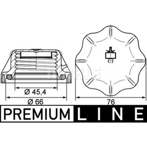 Verschlussdeckel Kühlmittelbehälter MAHLE CRB 20 000P