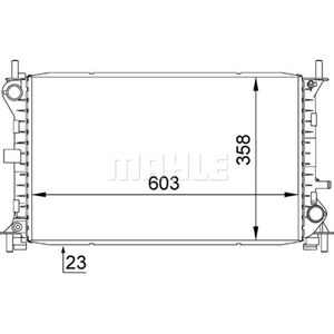 Kühler Motorkühlung MAHLE CR 627 000S für Ford KA