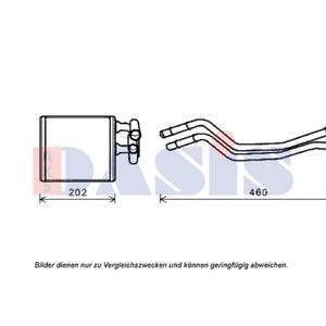 Wärmetauscher Innenraumheizung AKS DASIS 099006N für Ford Fiesta VI