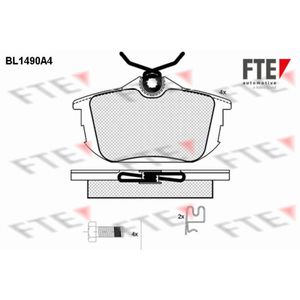 Bremsbelagsatz Scheibenbremse FTE 9010221 für Volvo Smart Proton S40 I V40