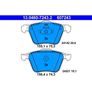 Bremsbelagsatz Scheibenbremse ATE 13.0460-7243.2 für Volvo Ford V60 I S80 II