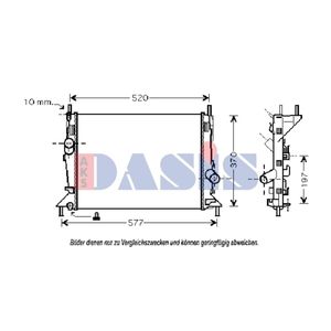 Kühler Motorkühlung AKS DASIS 090083N für Ford Focus C-Max II