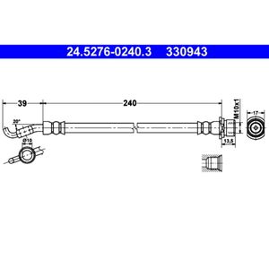 Bremsschlauch ATE 24.5276-0240.3