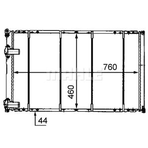 Kühler Motorkühlung MAHLE CR 526 000S für Renault Opel Master II Movano A