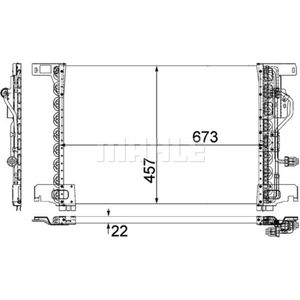 Kondensator Klimaanlage MAHLE AC 283 000P