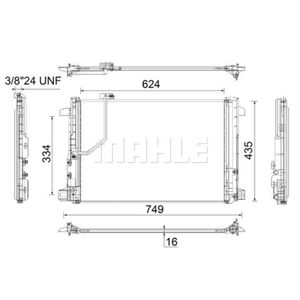 Kondensator Klimaanlage MAHLE AC 786 000P für Mercedes-Benz CLS C