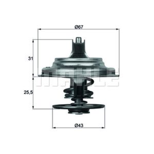 Thermostat Kühlmittel MAHLE TX 23 79D