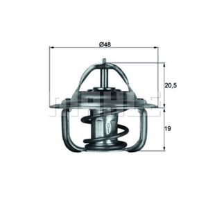 Thermostat Kühlmittel MAHLE TX 1 87D für Opel Audi VW Daewoo Saab Kadett B 50