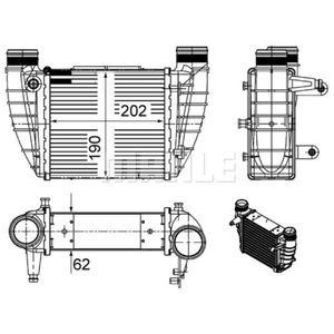 Ladeluftkühler MAHLE CI 486 000S für Audi Seat A3 Sportback A4 B7 Avant