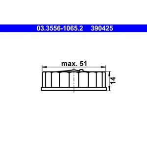 ATE 03.3556-1065.2 Verschluss, Bremsflüssigkeitsbehälter