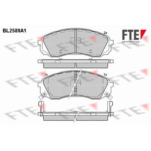 Bremsbelagsatz Scheibenbremse FTE 9010840 für Kia Hyundai H-1 Travel Cargo