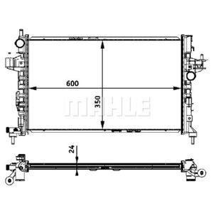 Kühler Motorkühlung MAHLE CR 422 000S für Opel Corsa C Tigra Twintop Combo Tour