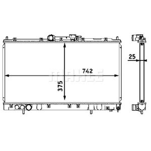 Kühler Motorkühlung MAHLE CR 546 000S